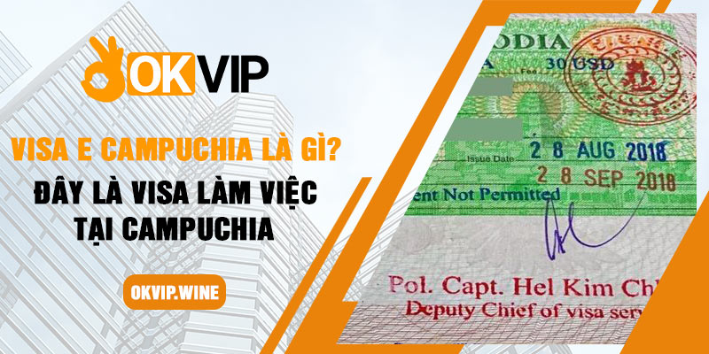 Visa E Campuchia là gì? Đây là Visa làm việc tại Campuchia