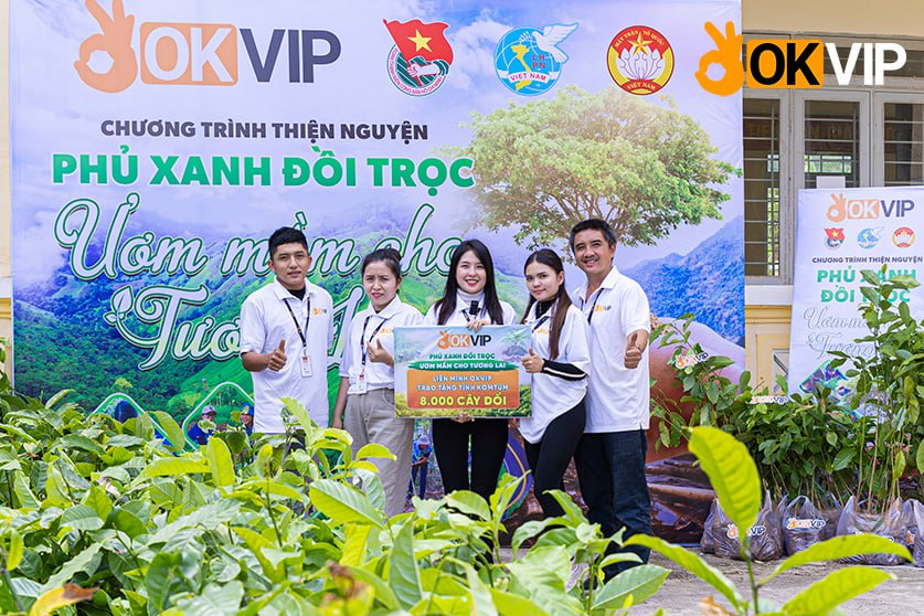 Hoạt động trồng cây cùng OKVIP diễn ra thành công